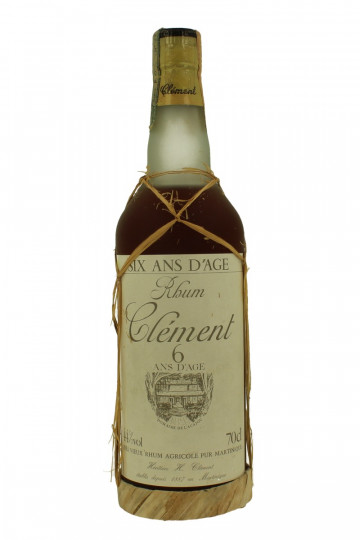 CLEMENT Rum 6 years old Bot in The 90's early 2000 70cl 44% - Rhum Vieux Agricole