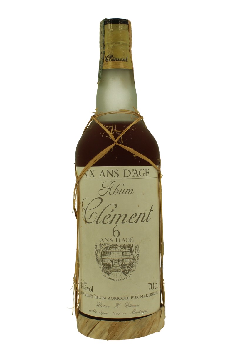 CLEMENT Rum 6 years old Bot in The 90's early 2000 70cl 44% - Rhum Vieux  Agricole - Products - Whisky Antique, Whisky & Spirits