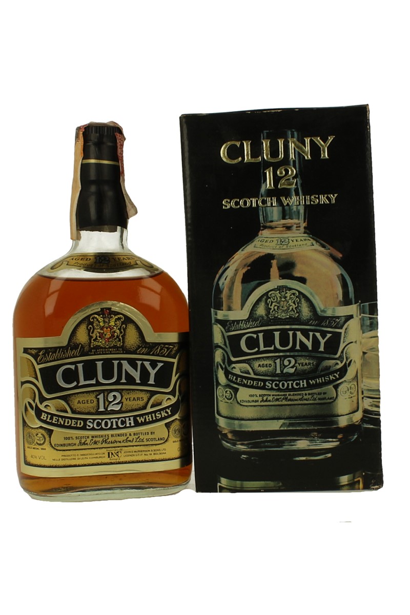 Cluny Blended Scotch Whisky 12 years Old Bot 7080's 75cl 40