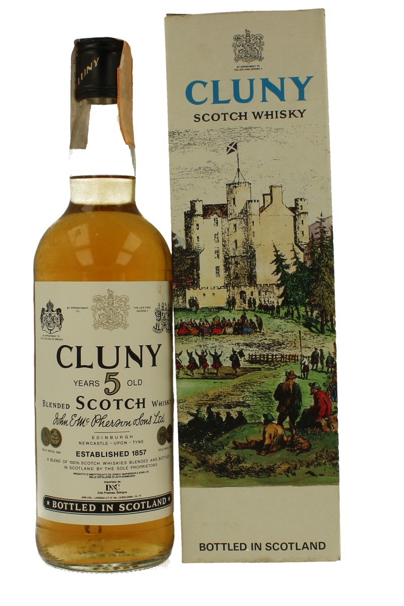 CLUNY Old Scotch Whisky Bot.70's 75cl 40 McPherson Blended amazing
