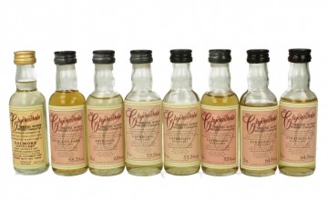 CLYDESDALE  5CL 8 RARE MINIATURES  HIGHLAND PARK-LAPHROAIG-STRATHISLA ....
