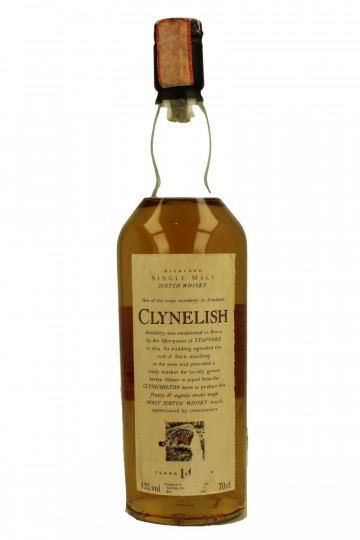 CLYNELISH 14yo Bot.Circa 2000 70cl 43% OB - Flora & Fauna