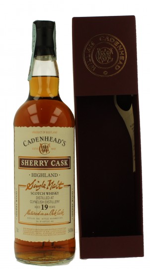 CLYNELISH 19 years old 1995 2015 70cl 54.6% Cadenhead's - SHERRY CASK