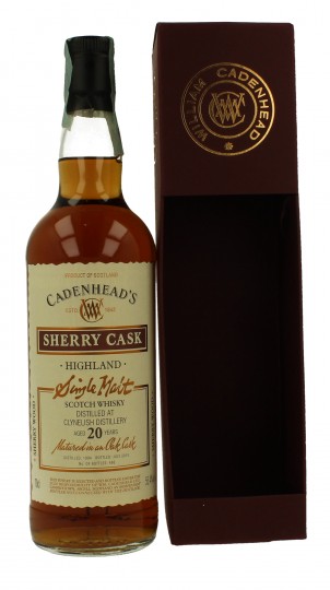 CLYNELISH 20 years old 1994 2015 70cl 55.4% Cadenhead's - SHERRY CASK