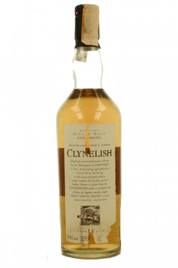 Clynelish Flora & Fauna 14  Years Old Bot in The 90's early 2000 70cl 43% OB