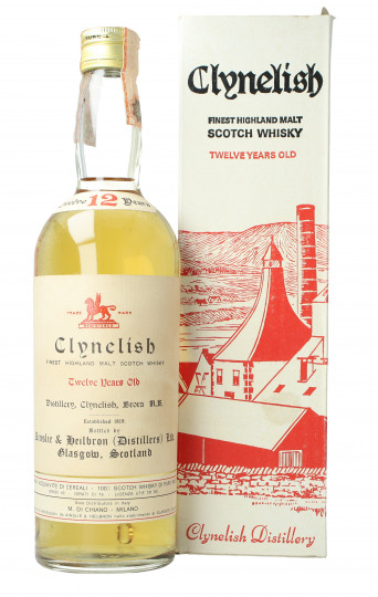 Clynelish Highland  Scotch Whisky 12  Year old - Bot.60's or early 70's 2cl 43% OB- Di Chiano Import Top Sample 2cl
