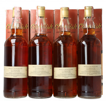 Clynelish Highland  Scotch Whisky 12 Years Old - Bot.60's or early 70's 4x75cl 43% OB- Co Import pinerolo Set of 4 Bottle