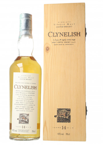 Clynelish Highland Scotch Whisky 14 Year Old 70cl 43% Ob-Flora & fauna wooden box