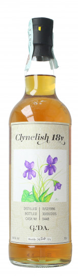 Clynelish Highland  Scotch Whisky 18 year old 1996 2015 70cl 54.1% GDA Bar Metro