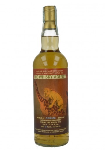 CLYNELISH THE WHISKY AGENCY 22YO 1989 2011 70CL 50,9% EX BOURBON