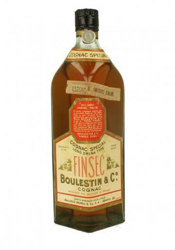 COGNAC BOULESTIN  FINSEC 72CL 41% VERY OLD BOTTLE- BOTTLED IN THE 50'S 
