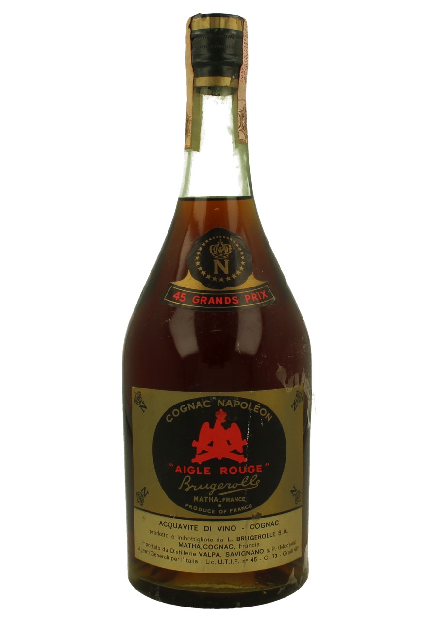 COGNAC BRUGEROLLE Aigle Rouge Bot.1960/1970's 73cl 40% - Products