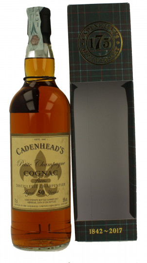 COGNAC Charpentier PETITE CHAMPAGNE 50yo bot 2017 70cl 56% Cadenhead's - single cask 175th anniversary