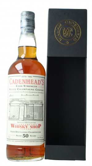 COGNAC Charpentier PETITE CHAMPAGNE 50yo bot 2018 70cl 54.8% Cadenhead's - Whisky Shop Vienna