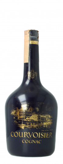 COGNAC COURVOISIER Limoges ceramic decanter Bottled around 1990 70cl 40%