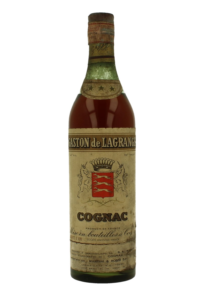 COGNAC GASTON De LAGRANGE 3 star Bot 60/70's 73cl 40% OB