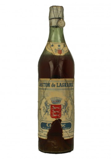 COGNAC GASTON LAGRANGE 3 STARS 75 CL 40 % BOTTLED IN THE 50'S-60'S