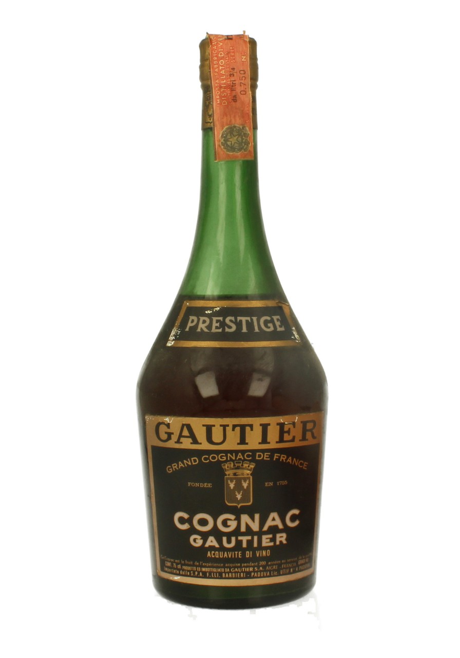 COGNAC GAUTIER PRESTIGE 75 CL 40 % BOTTLED IN THE 60'S -70'S