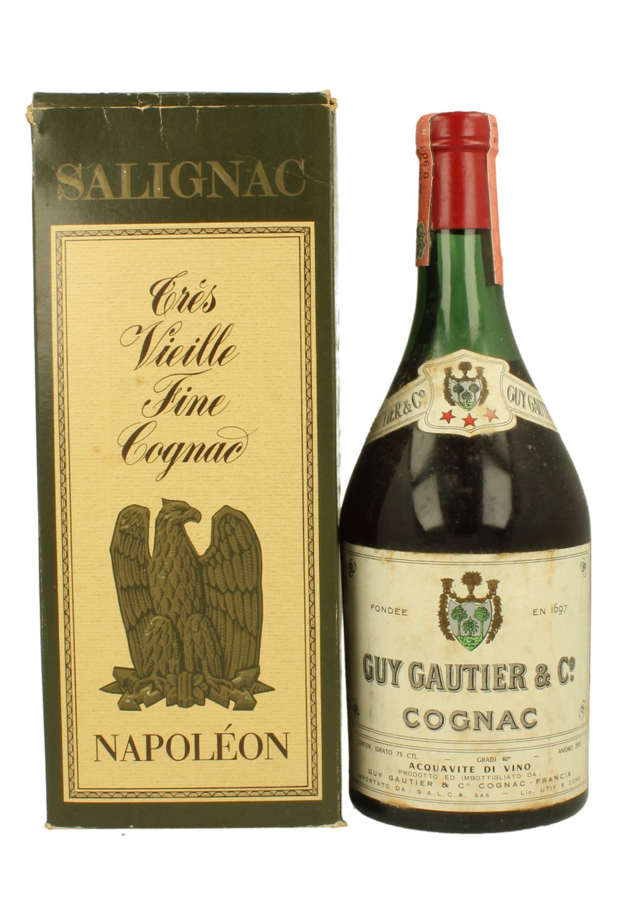 COGNAC GUY GAUTIER 73 CL 40% BOTTLED IN THE 70'S - Products