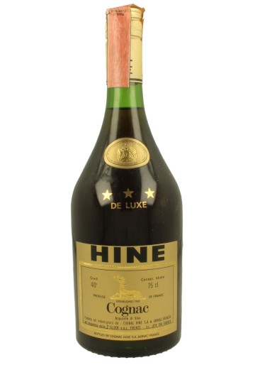 COGNAC HINE  3 STARS OLD BOTTLE  75 CL 40 %