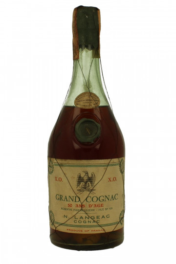 COGNAC Langeac 50 Years Old Bot 60/70's maybe 50's 75cl 40% Probably Distilled in 19th Century