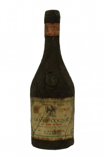 COGNAC Langeac 50 Years Old Bot 60/70's maybe 50's 75cl 40% Probably Distilled in 19th Century