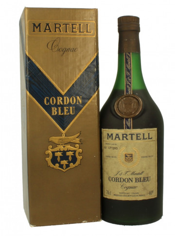 COGNAC MARTELL CORDON BLUE  70   CL 40   % BOTTLED IN THE 80'S