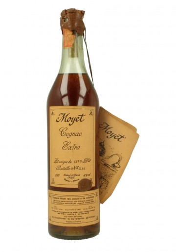 COGNAC MOYET  EXTRA   70 CL 40% ONLY 1550  BOTTLES BOTTLED IN THE 70- 80'S