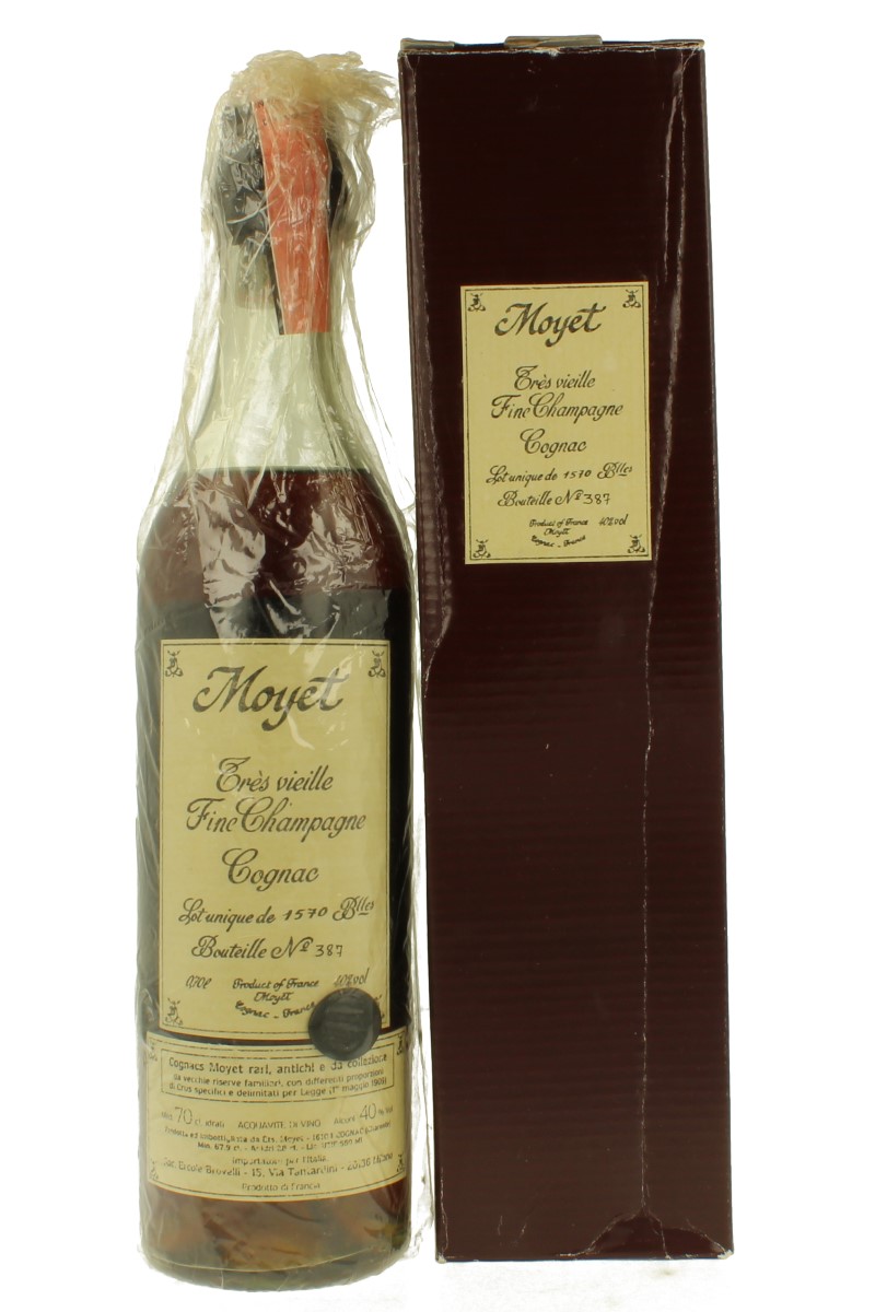 COGNAC MOYET tres Veille Fine Champagne - 70cl 40% lot Unique 1570