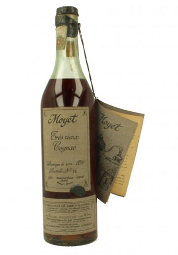 COGNAC MOYET  TRES VIEUX  70 CL 40% ONLY 402 BOTTLES BOTTLED IN THE 80'S