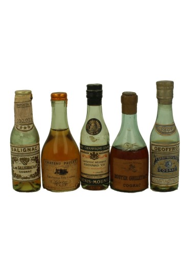 Cognacs    miniature 5x 3cl or 5cl 40% OB