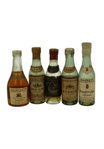 Cognacs    miniature 5x 3cl or 5cl 40% OB