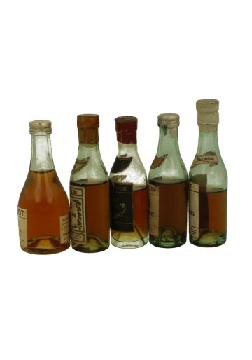 Cognacs    miniature 5x 3cl or 5cl 40% OB