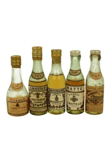 Cognacs    miniature 5x 3cl or 5cl 40% OB