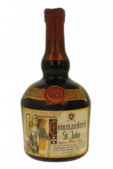 Commanderie Saint John Cyprus dessert wine 1927 Bot 60/70's 75cl Very rare