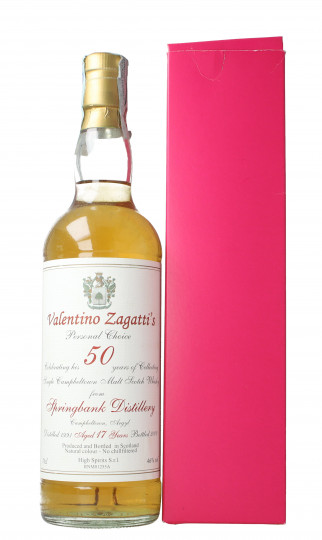 Complete series Valentino Zagatti Collection 6x 70cl High Spirits  - Springbank- Clynelish-Linkwood- Glenlivet-Mortlach-Caol Ilas
