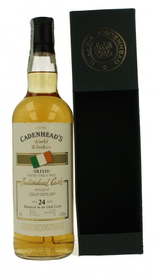 COOLEY IRISH 24 years old bottled 2016 70cl 53.8% Cadenhead's - World Whiskies