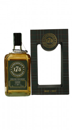 COOLEY IRISH 25 Years old 1992 2017 70cl 51.3% Cadenhead's - 175th Anniversary