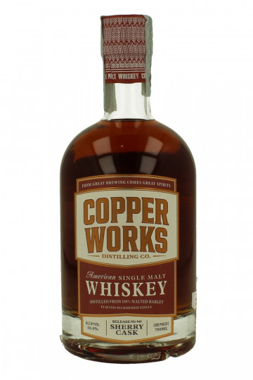 COPPERWORKS American Single Malt Whisky 70cl 50% Release 045