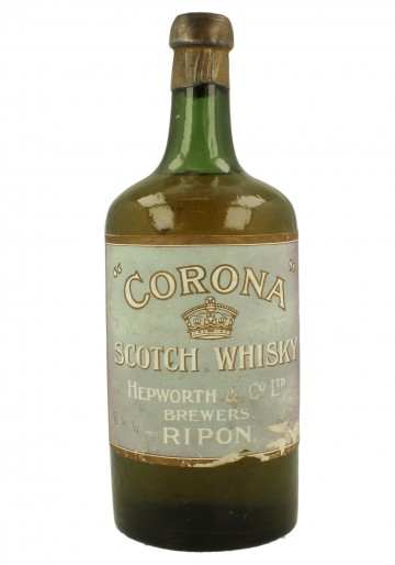 CORONA SCOTCH WHISKY Bot.around 1900 75cl Hepworth