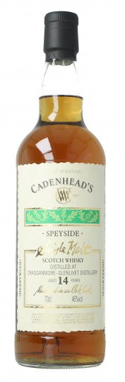 CRAGGANMORE Speyside Scotch Whisky 14 year old 70cl 46% Cadenhead -Sherry wood