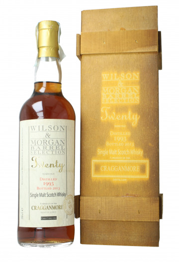 CRAGGANMORE Speyside Scotch Whisky 20 Year Old 1993 2013 70cl 50% Wilson & Morgan  -