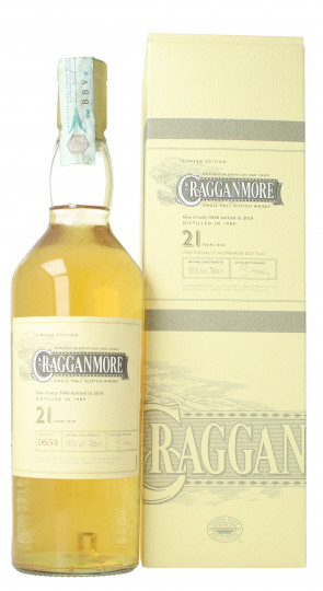 CRAGGANMORE Speyside Scotch Whisky 21 year old 1989 2010 70cl 56% OB-