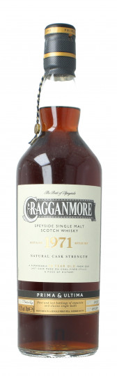 CRAGGANMORE Speyside Scotch Whisky 48 year old 1971 70cl 43.7% OB- Prima & Ultima No Box