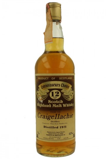 CRAIGELLACHIE 12yo 1971 Bot.80's 40% Gordon MacPhail  - Connoiseur Choice