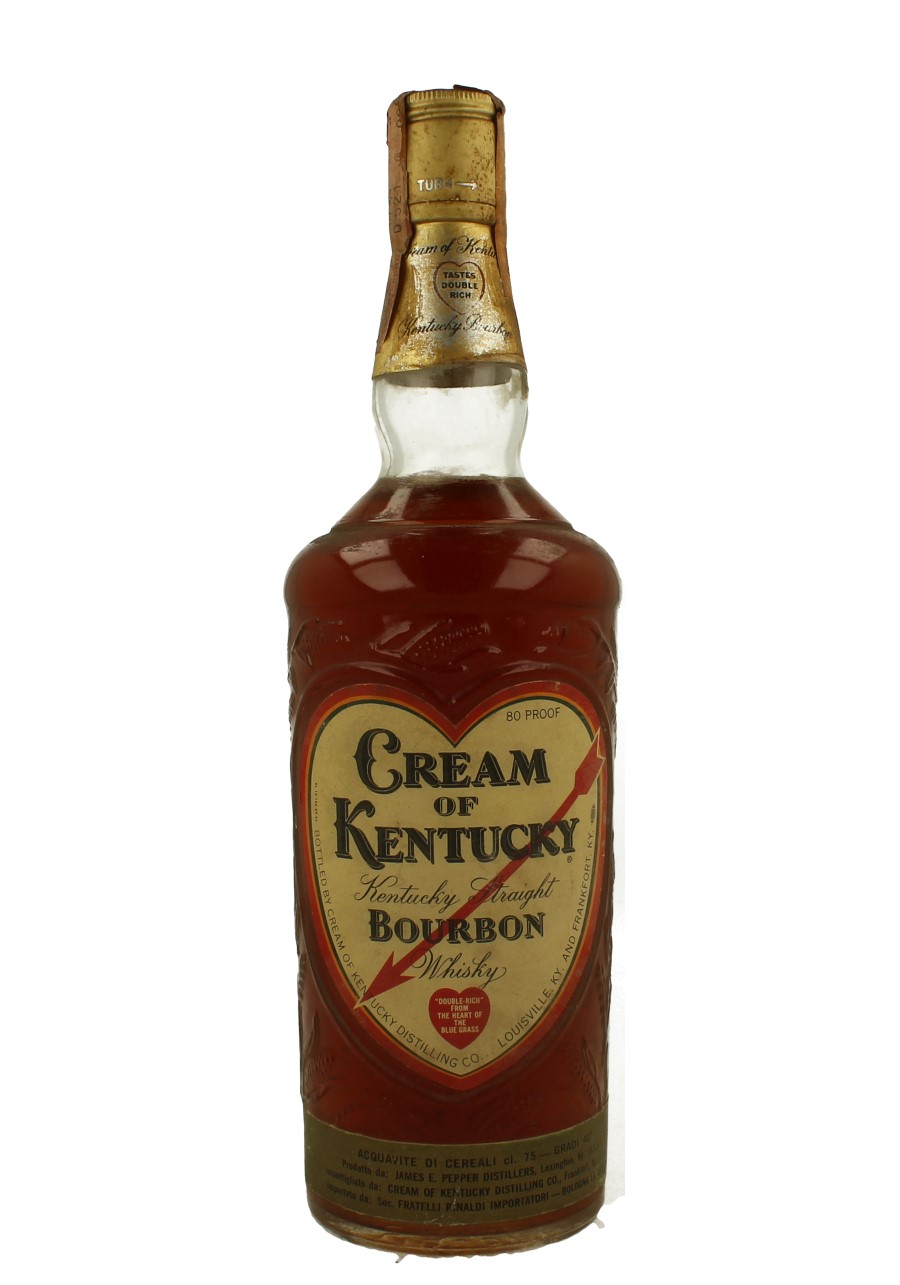 CREAM OF KENTUCKY Straight Bourbon Whiskey 75cl 80°proof James E Pepper