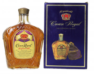 CROWN ROYAL Canadian Whisky 10 year old bottled 1976 75cl 40% OB-