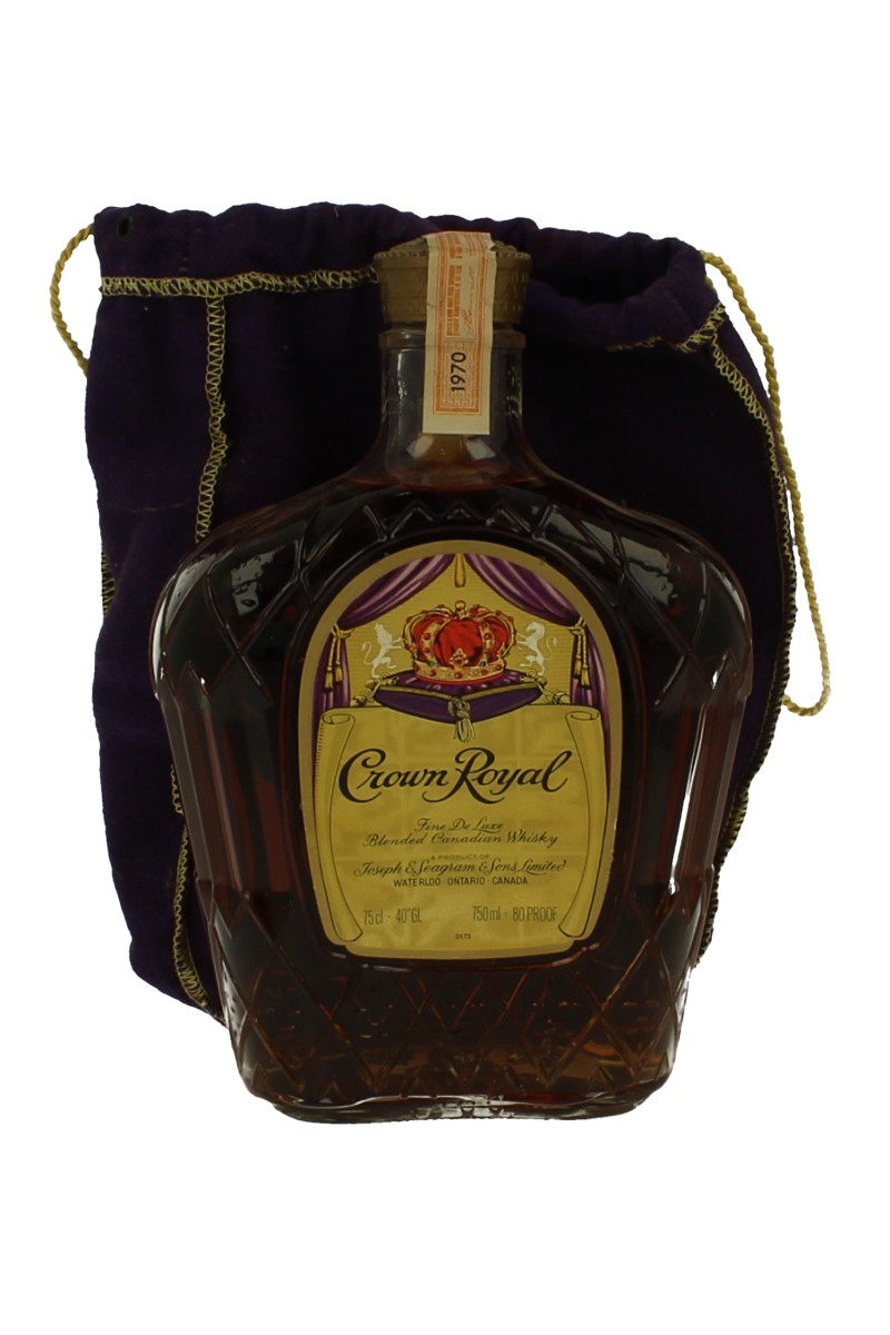 70年代　ヴィンテージ　ボトルホルダー　Seagram's Crown Roya EMPTY BOTTLE VTG SEAGRAMS CROWN ROYAL WHISKY TILT POUR