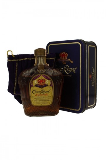 CROWN ROYAL Canadian Whisky 1974 75cl 40% Seagram LOW LEVEL