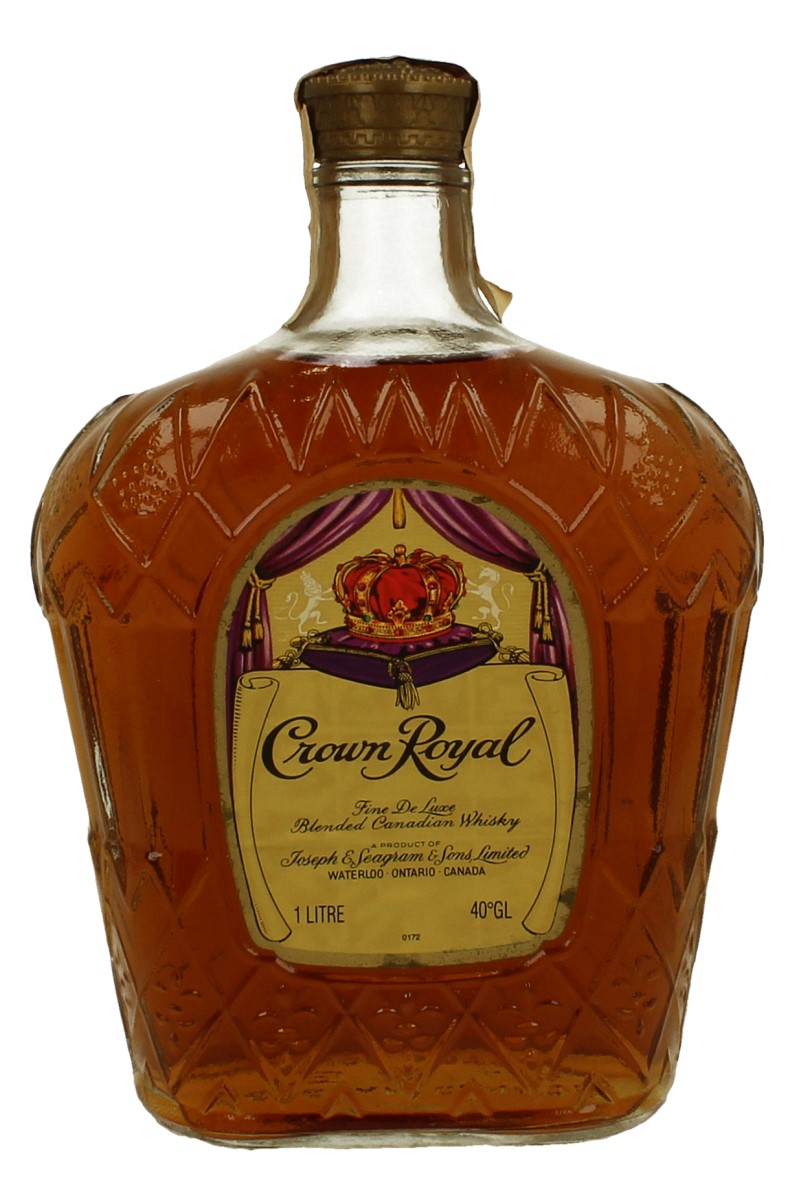 CROWN ROYAL Canadian Whisky 1975 100cl 40 Products Whisky Antique